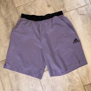 adidas Lavender and Black Athletic Shorts
